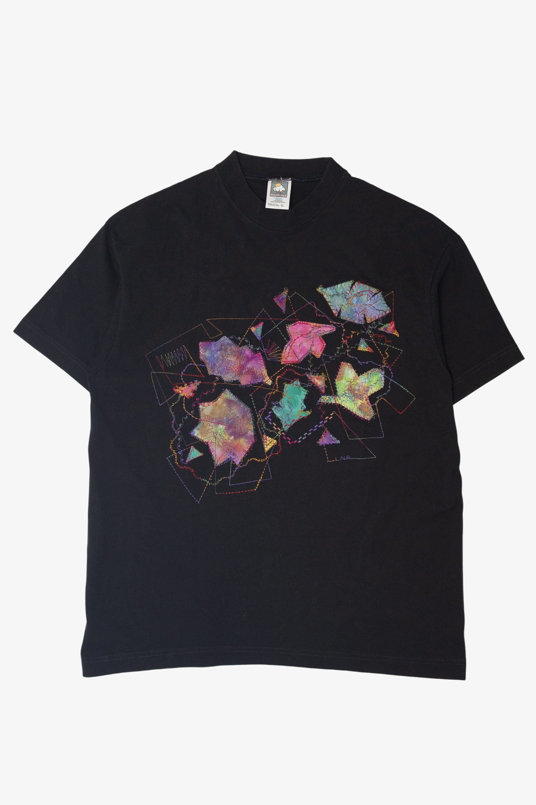 Vintage Patchwork Tie Dye T-Shirt (2000s)