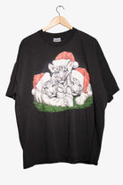 Vintage White Christmas Tigers T-Shirt (2000s)