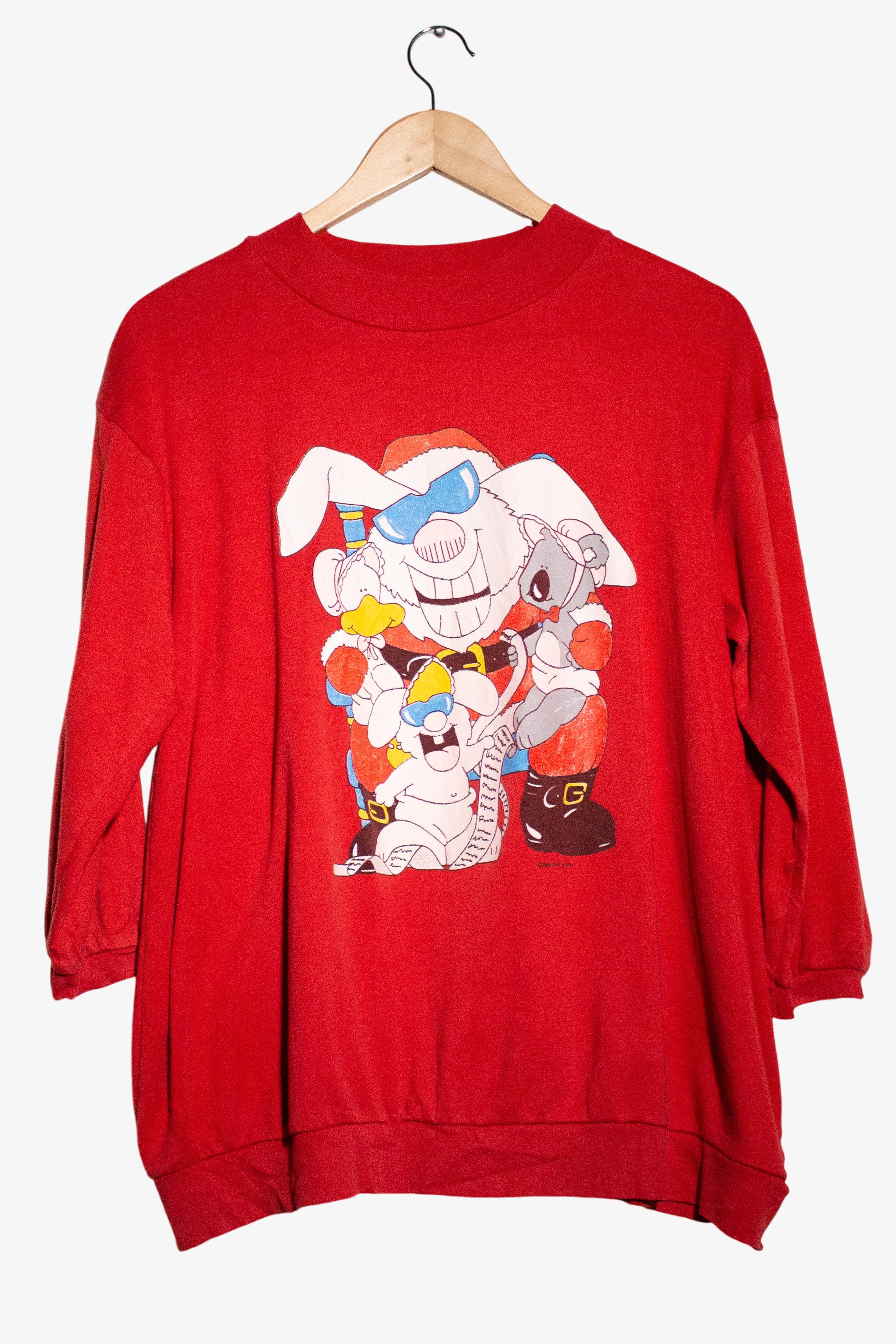 Vintage Santa Claus Zoo Crew Long Sleeve T-Shirt (1980s)