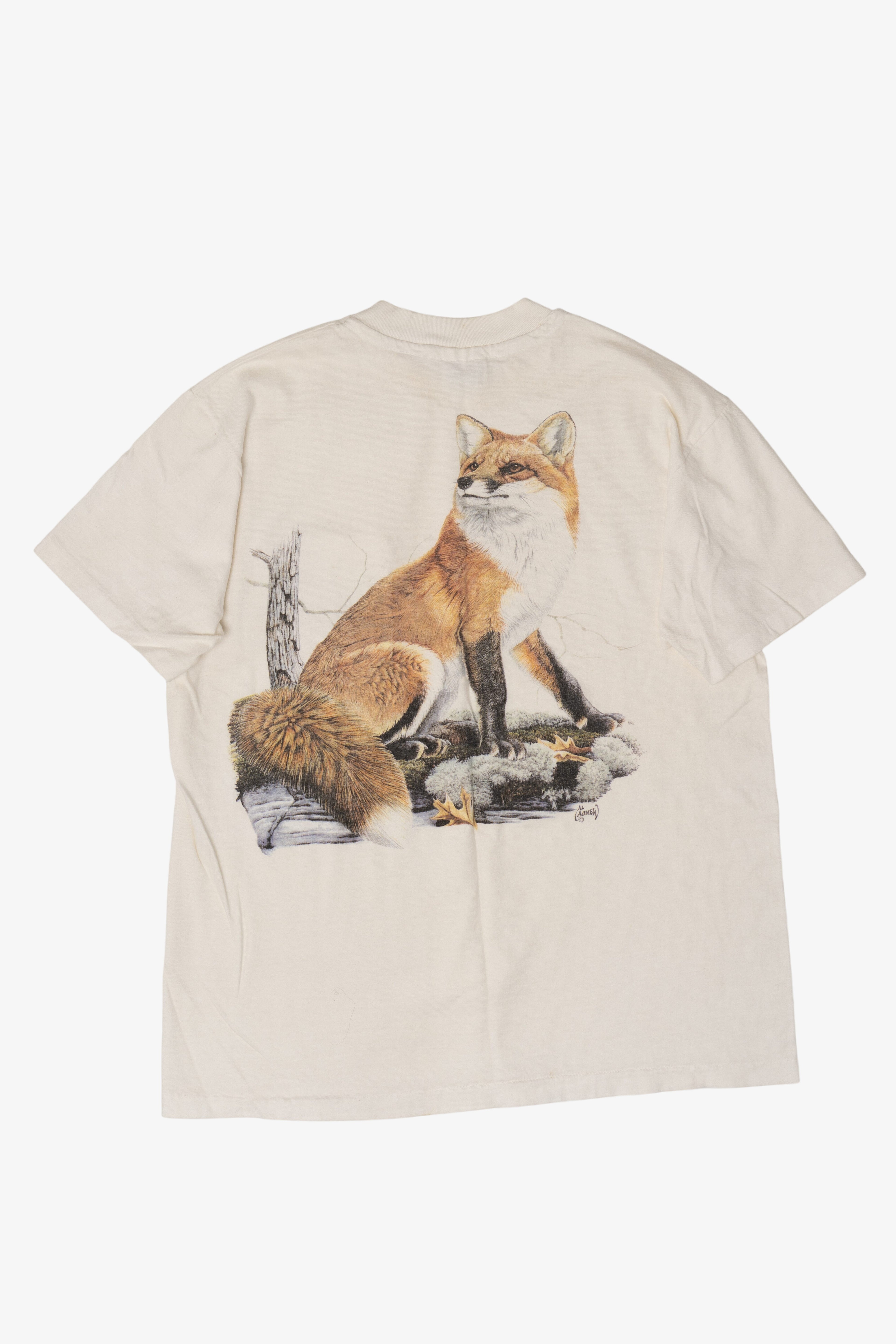Vintage Forest & Stream Fox T-Shirt (1990s)
