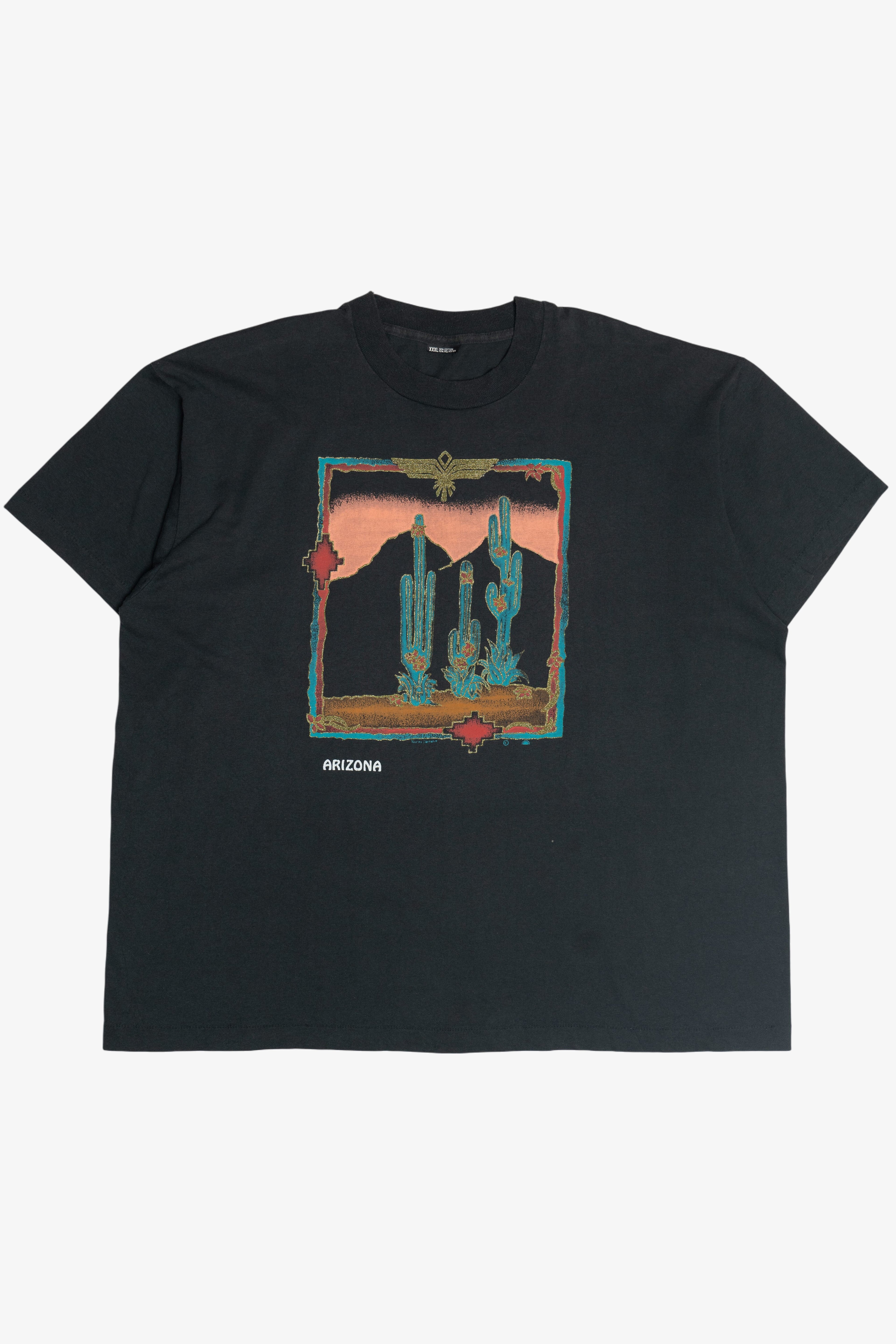 Vintage "Arizona" Desert Cactus Scene T-Shirt (1990s)