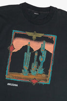 Vintage "Arizona" Desert Cactus Scene T-Shirt (1990s)