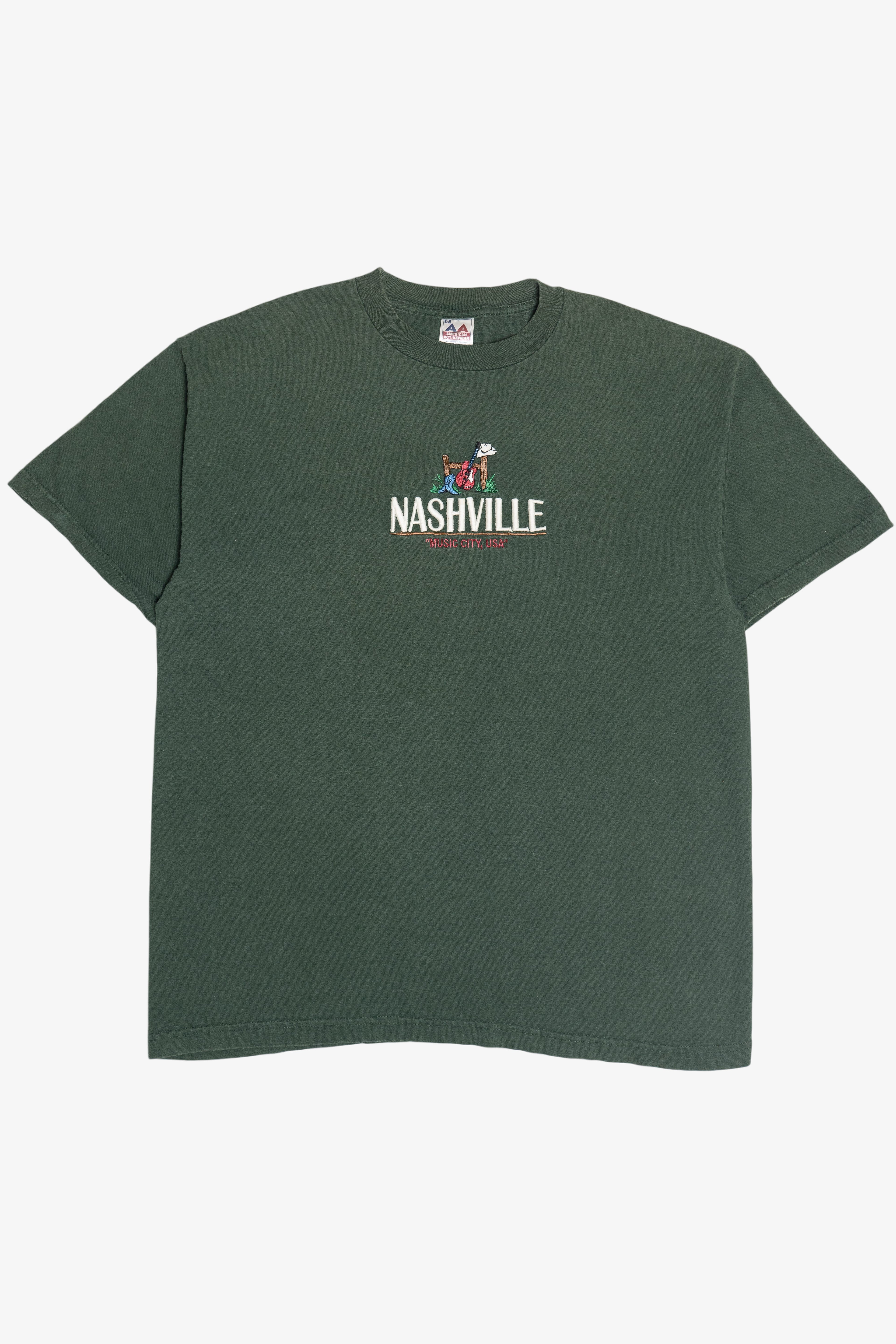 Vintage "Nashville" "Music City USA" Embroidered T-Shirt (1990s)