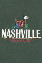 Vintage "Nashville" "Music City USA" Embroidered T-Shirt (1990s)