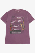 Vintage "New Orleans Music" Faded Single Stitch T-Shirt (1990s)