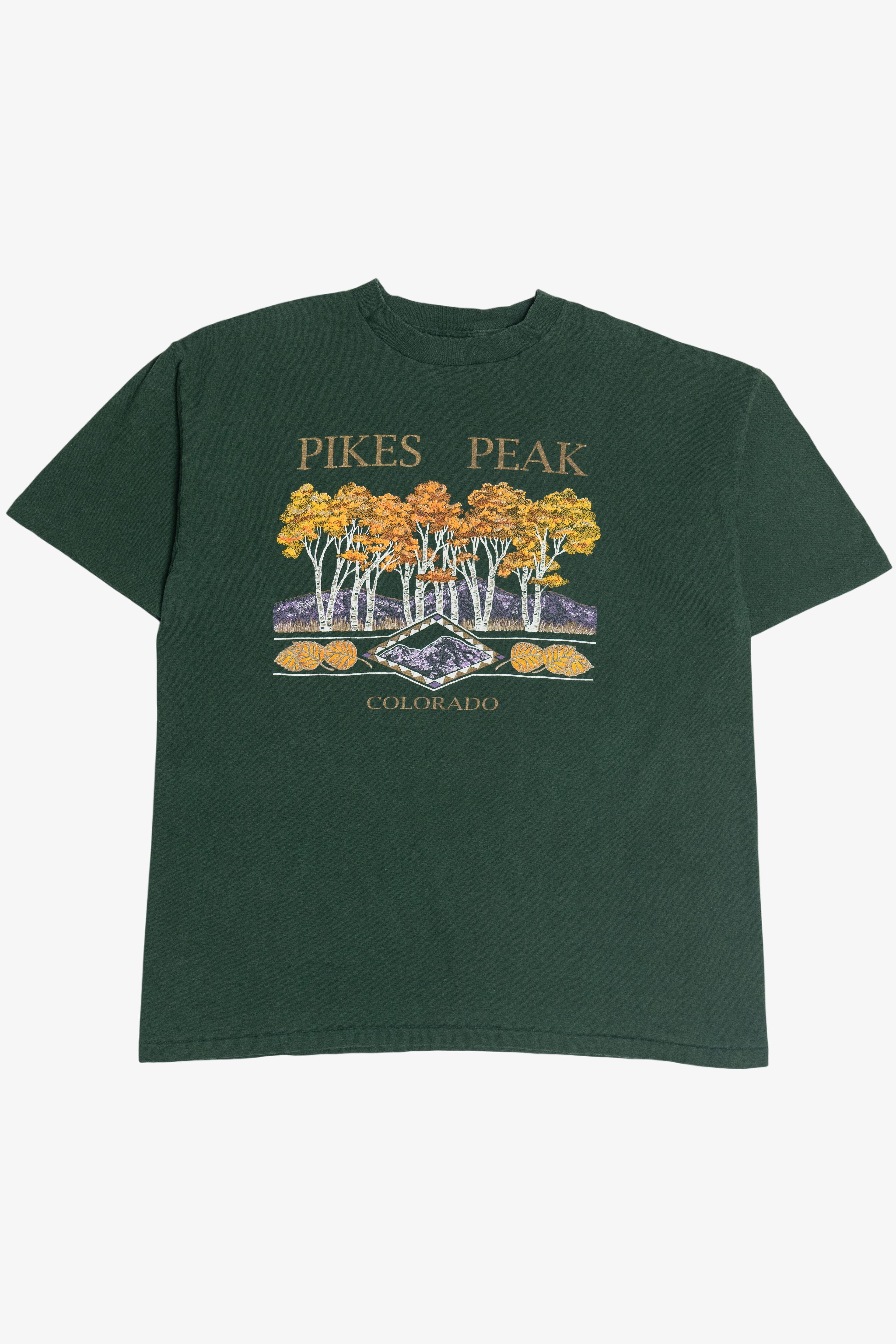 Vintage "Colorado" "Pikes Peak" Prairie Mountain Single Stitch T-Shirt (1990s)