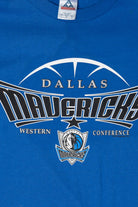 Vintage Dallas Mavericks Western Conference Blue T-Shirt (2000s)