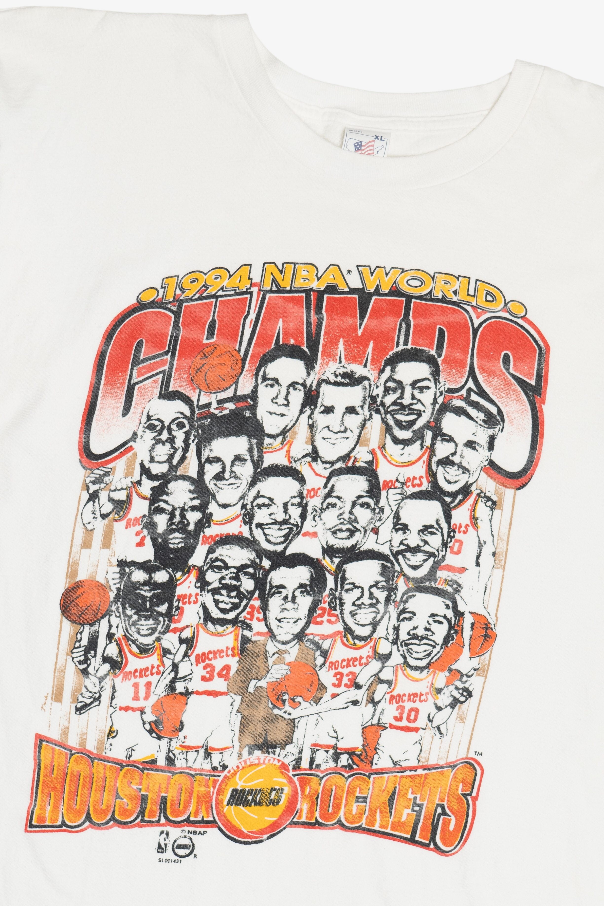 Vintage 1994 Houston Rockets Caricature 