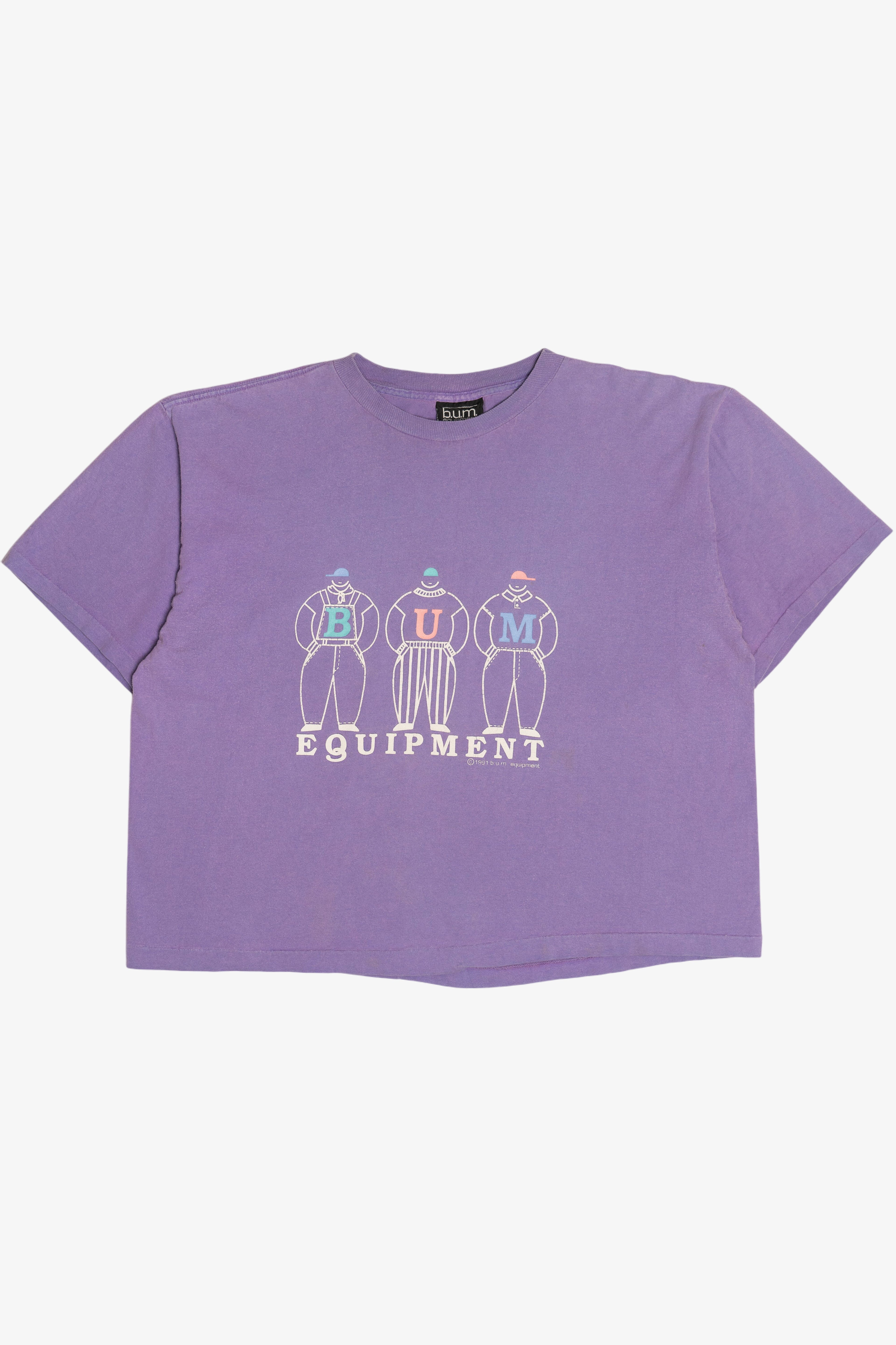 Vintage B.U.M Equipment Wide Crop T-Shirt (1990s)