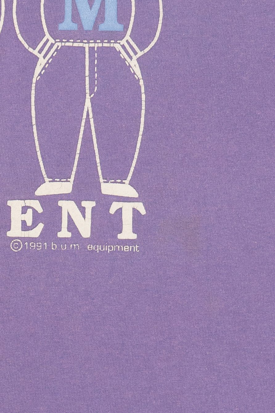 Vintage B.U.M Equipment Wide Crop T-Shirt (1990s)