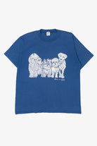 Vintage Dogs Front/Back Jerzees T-Shirt (1990s)