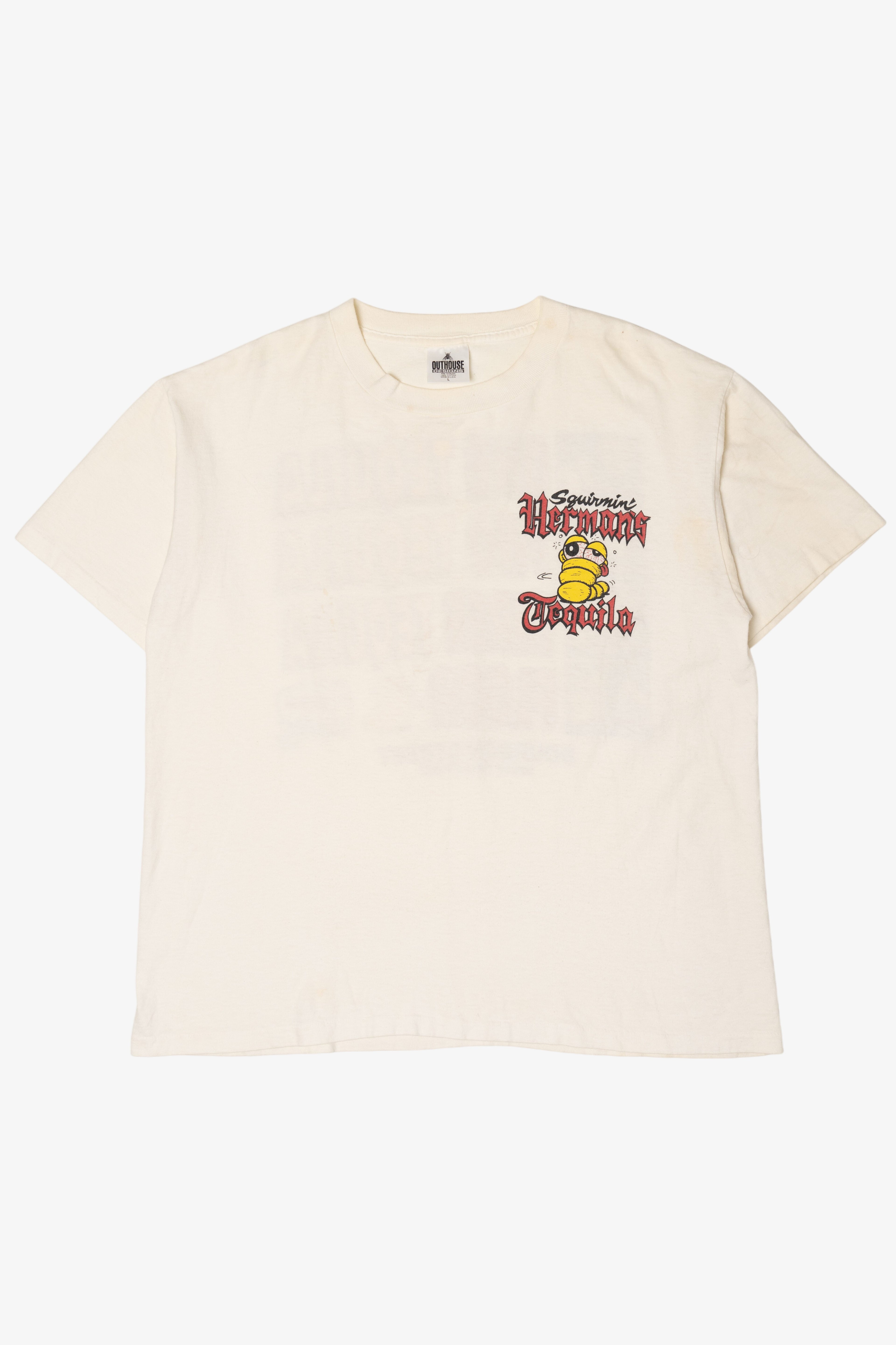 Vintage Squirmy Herman's Tequila T-Shirt (1990s)