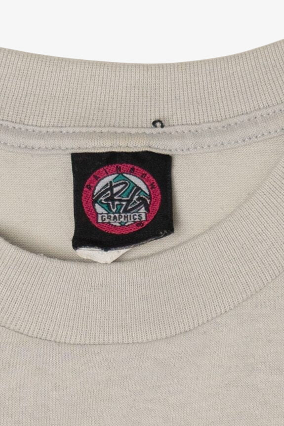 Vintage Sharks Rainbow Graphics T-Shirt (1990s)