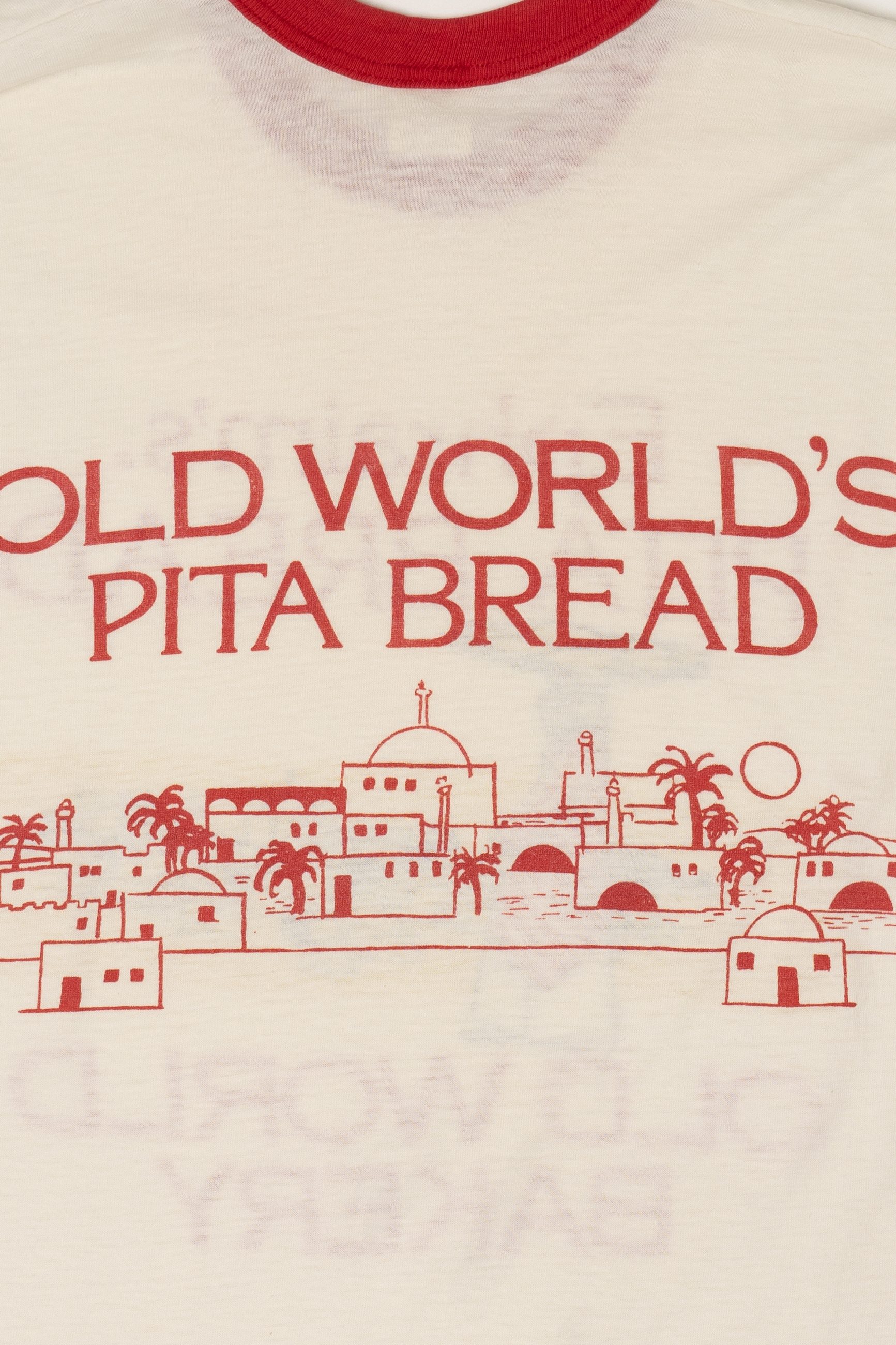 Vintage Ephraim's Old World Pita Bread Ringer T-Shirt (1980s)