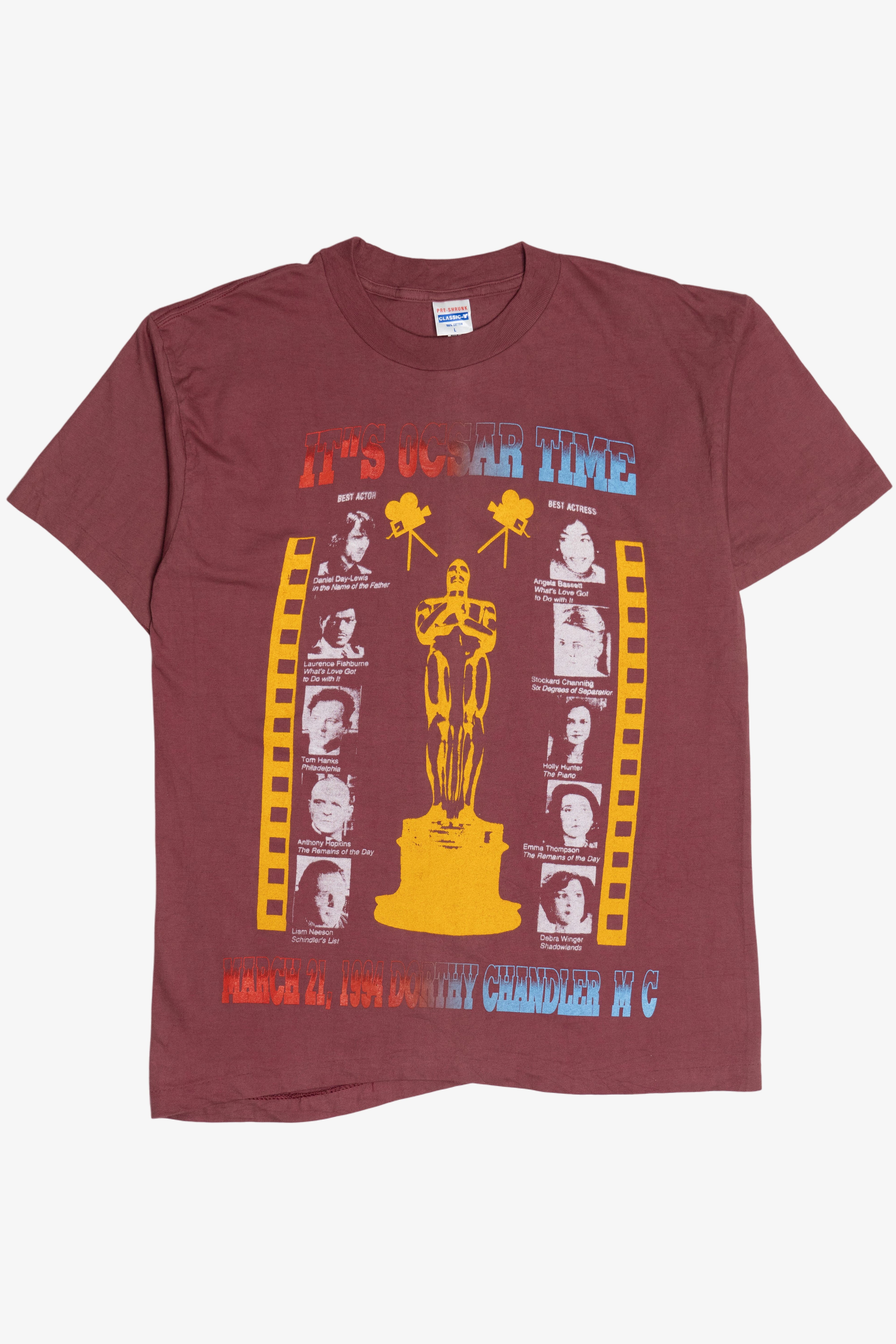 Vintage "It"s Oscar Time" 1994 Annual Academy Awards T-Shirt (1990s)