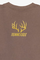 Vintage "Tennessee" Deer In Forest Camo Sleeve Ringer T-Shirt (1990s)