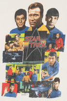 Vintage 1991 "Star Trek 25th Anniversary" Spock Captain Kirk T-Shirt (1990s)
