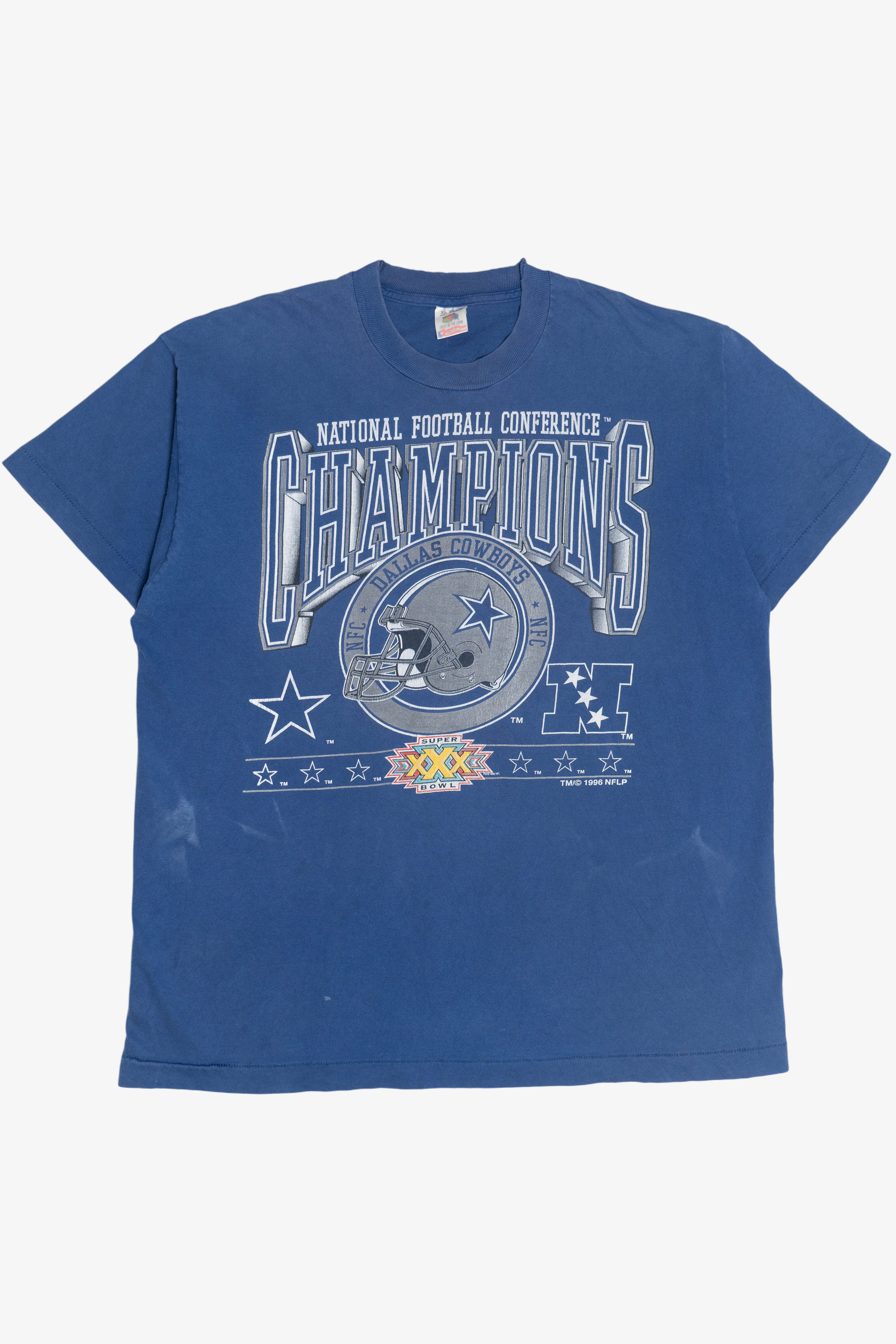 Vintage Distressed 1996 Dallas Cowboys Super Bowl XXX Champions T