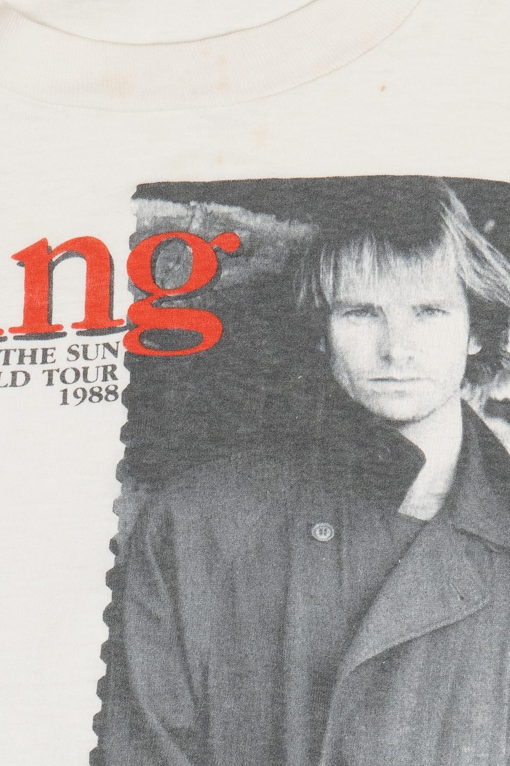 Vintage 1988 Sting "Nothing Like The Sun" World Tour Single Stitch Band T-Shirt (1980s)
