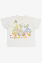 Vintage Duck Head Mallard Cartoon Trio Front Back Print (1990s)