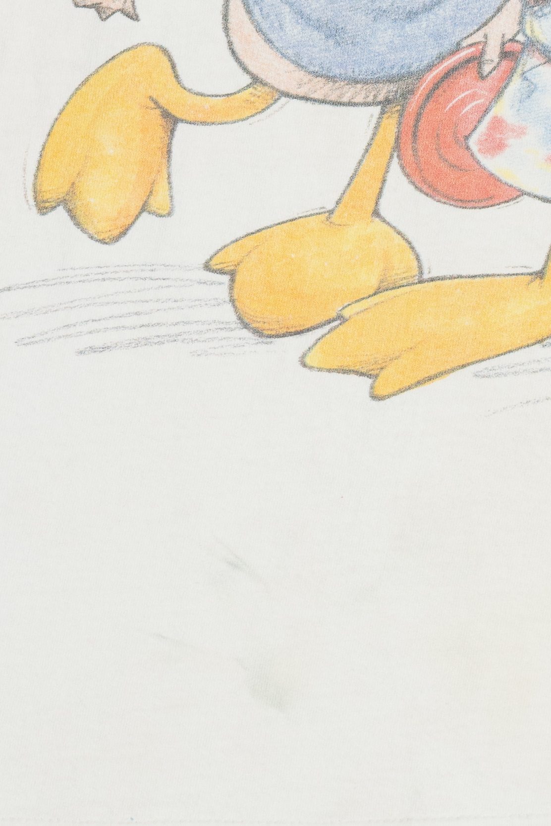 Vintage Duck Head Mallard Cartoon Trio Front Back Print (1990s)