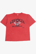 Vintage Distressed "Georgia Bulldogs" Mascot Single Stitch T-Shirt (1990s)