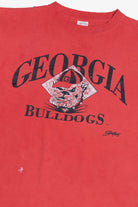 Vintage Distressed "Georgia Bulldogs" Mascot Single Stitch T-Shirt (1990s)