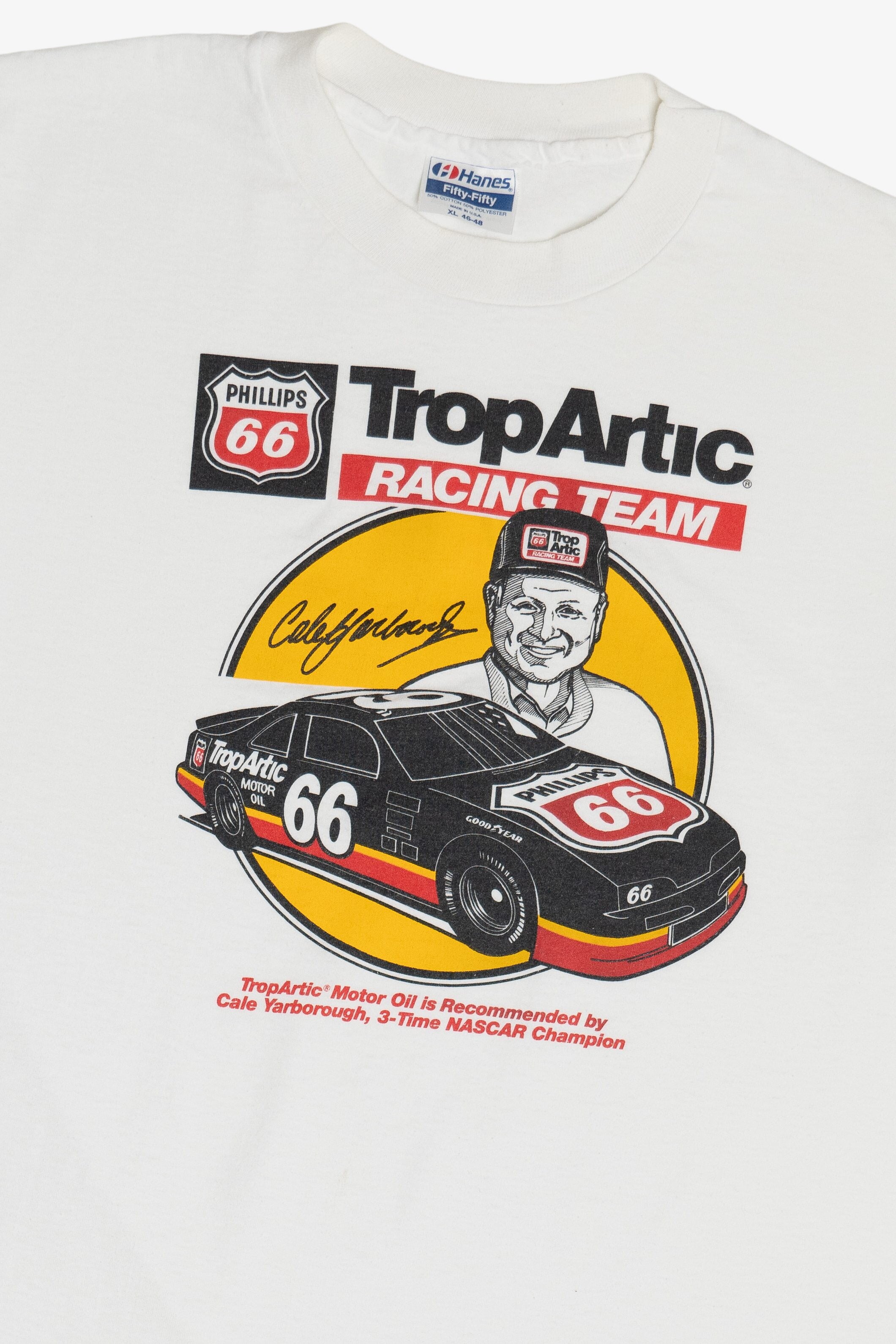 Vintage "TropArctic Racing Team" Carl Yarborough #66 Single Stitch T-Shirt (1990s)