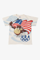 Vintage Taz American Flag Single Stitch Kid's T-Shirt (1990s)