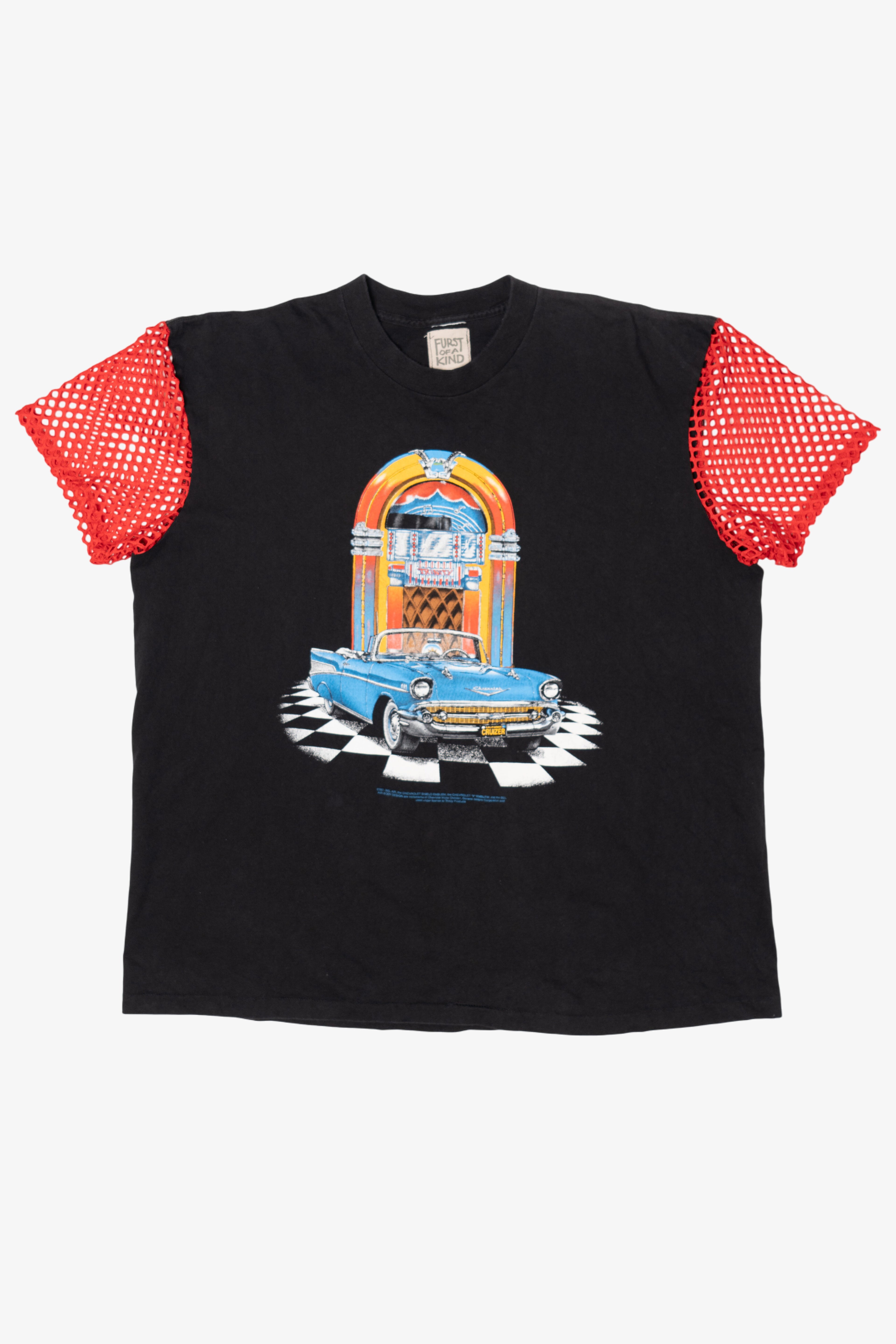 Vintage Chevrolet Jukebox Sport Mesh Sleeve T-Shirt (1990s)