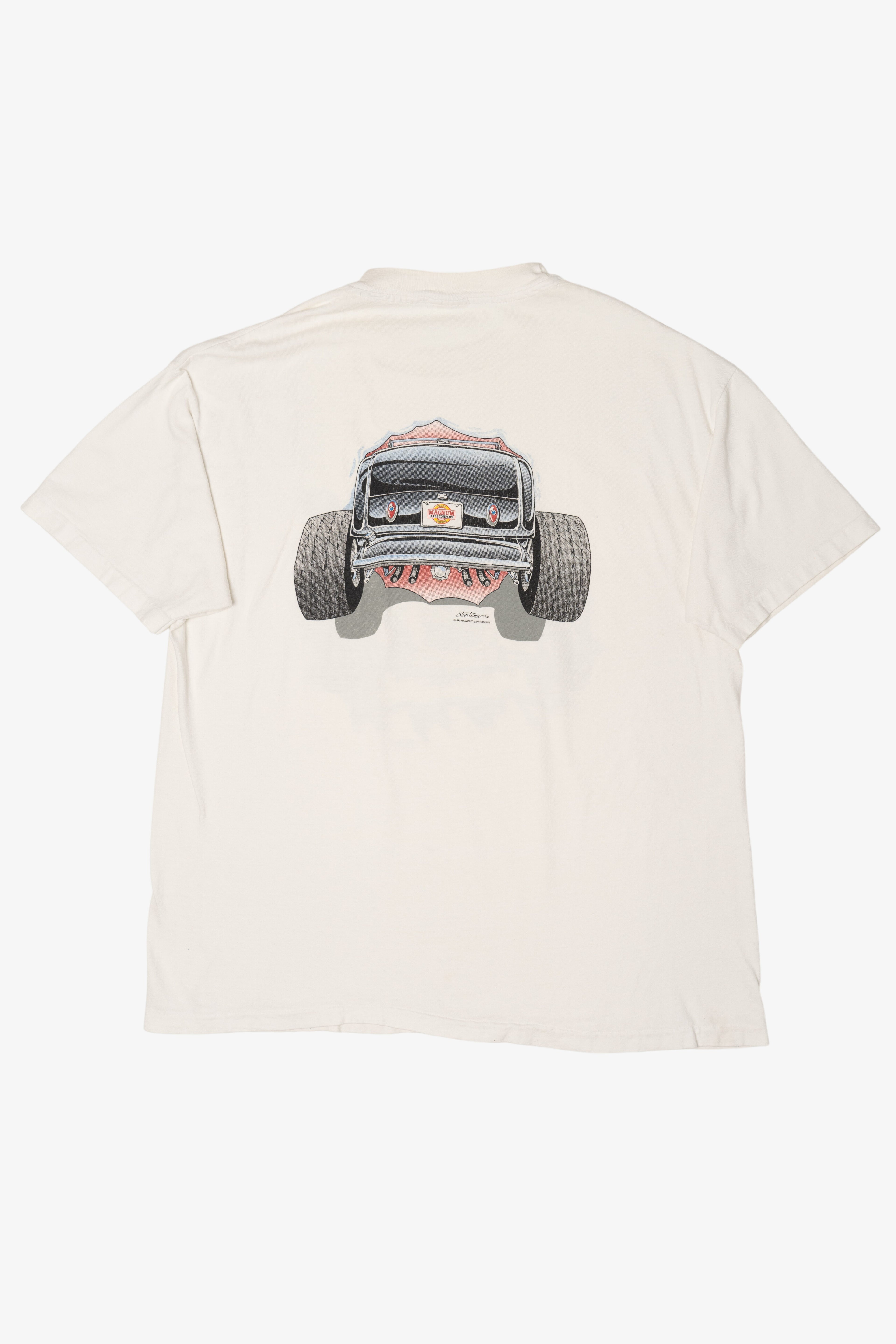 Vintage Car Front/Back Single Stitch T-Shirt (1990s)