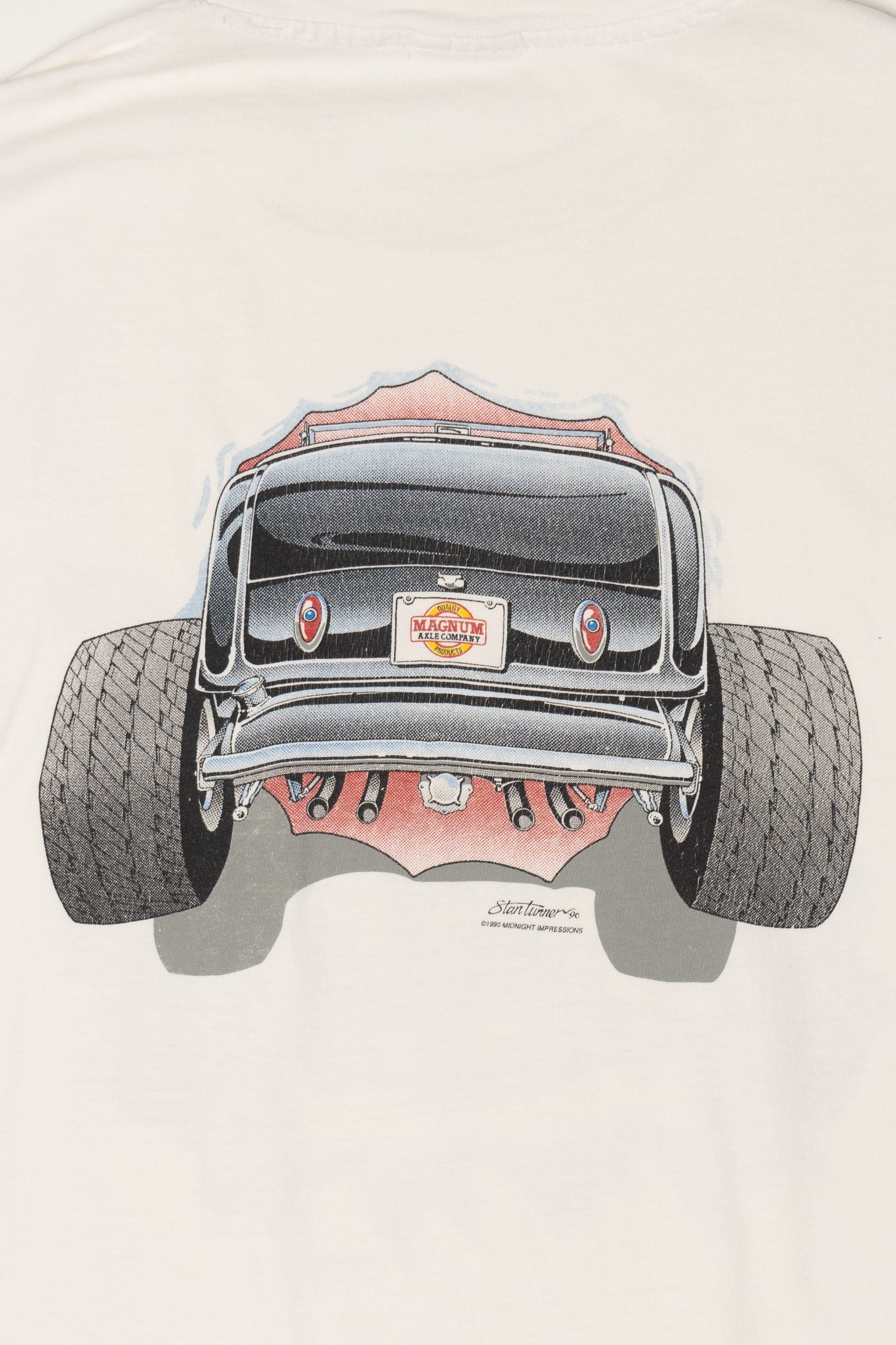 Vintage Car Front/Back Single Stitch T-Shirt (1990s)