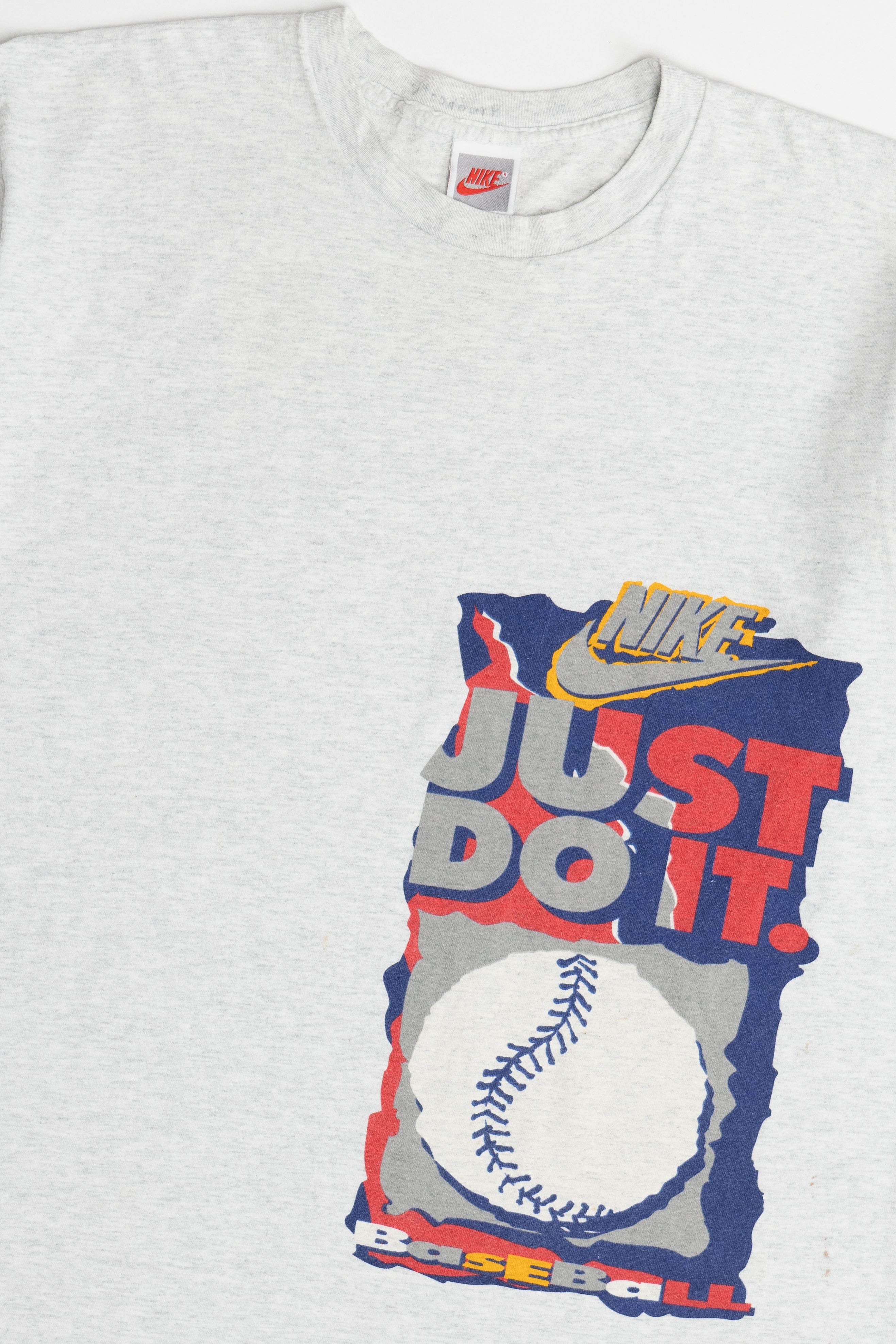 Vintage Nike Baseball "Just Do It" Double Sided Print Single Stitch T-Shirt