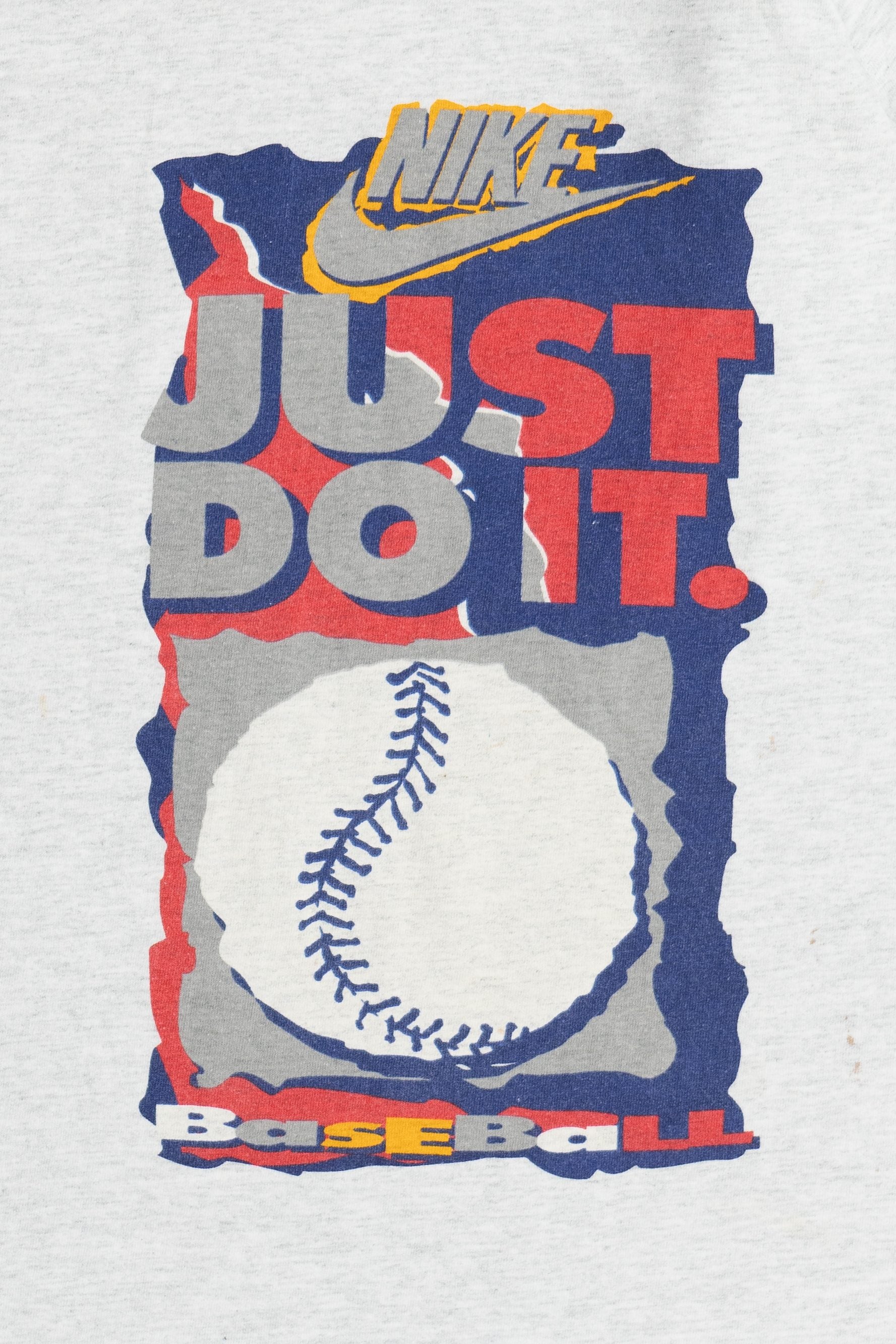 Vintage Nike Baseball "Just Do It" Double Sided Print Single Stitch T-Shirt