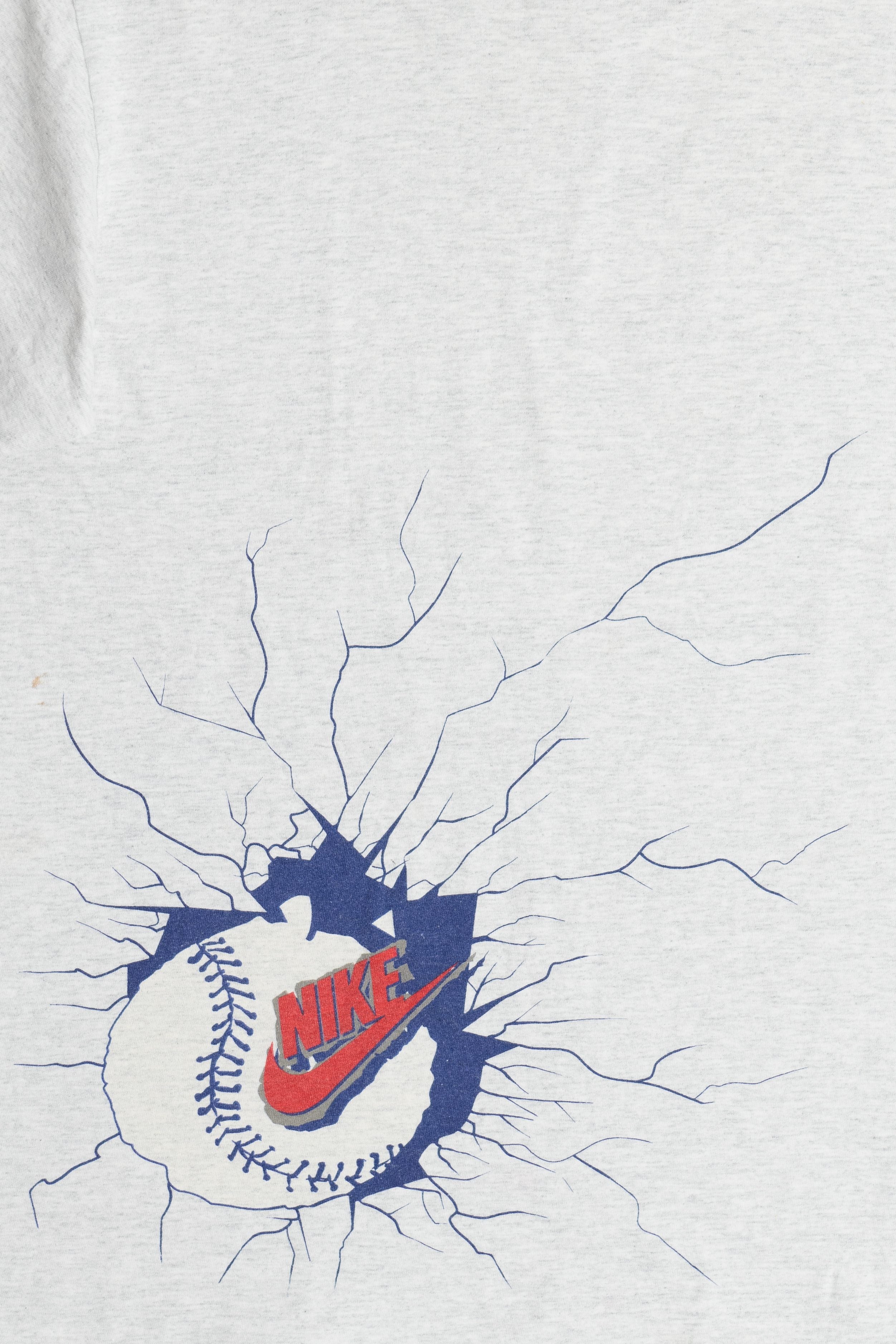 Vintage Nike Baseball "Just Do It" Double Sided Print Single Stitch T-Shirt