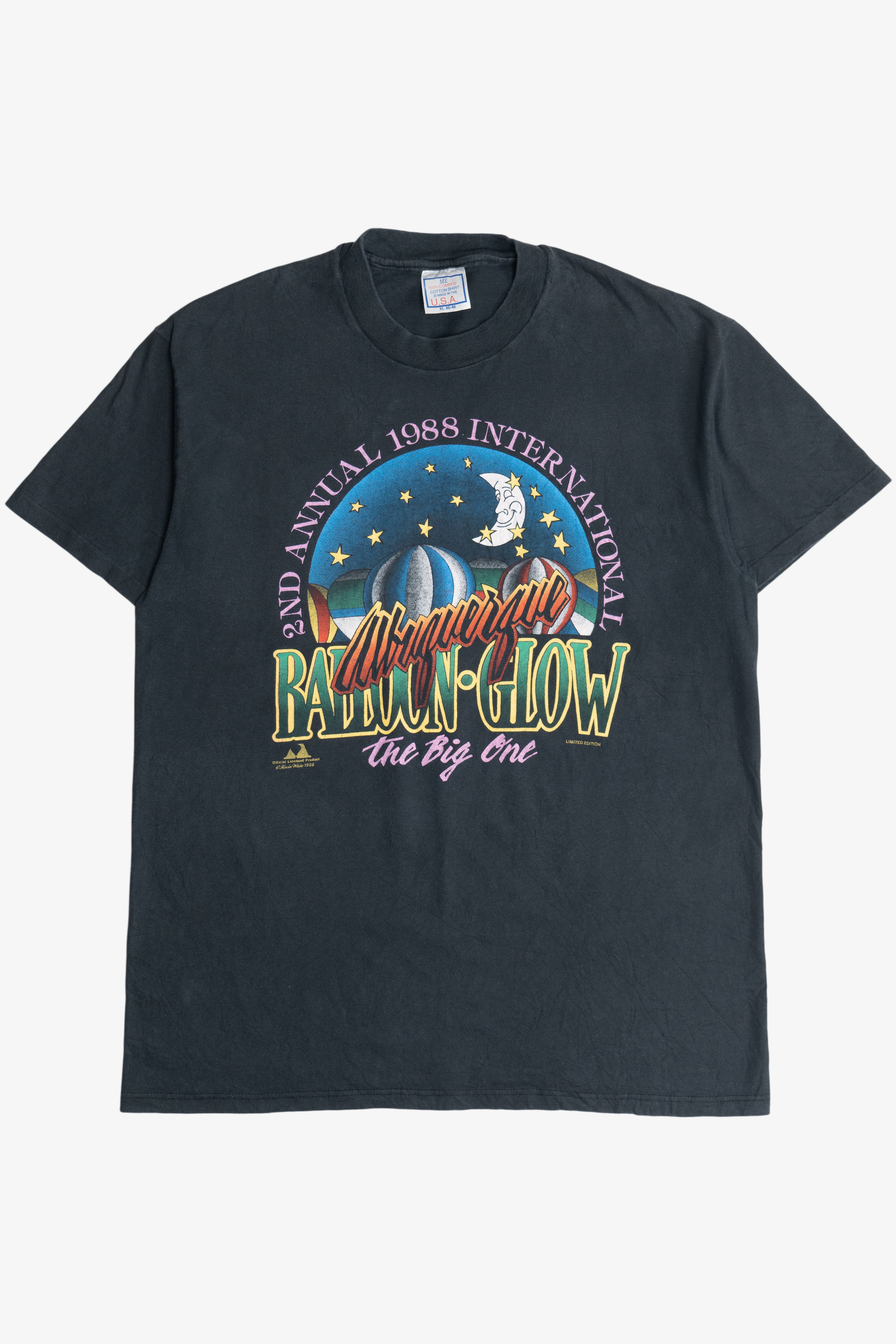 Vintage 1988 Albuquerque "Balloon Glow" Hot Air Balloon Festival T-Shirt (1980s)