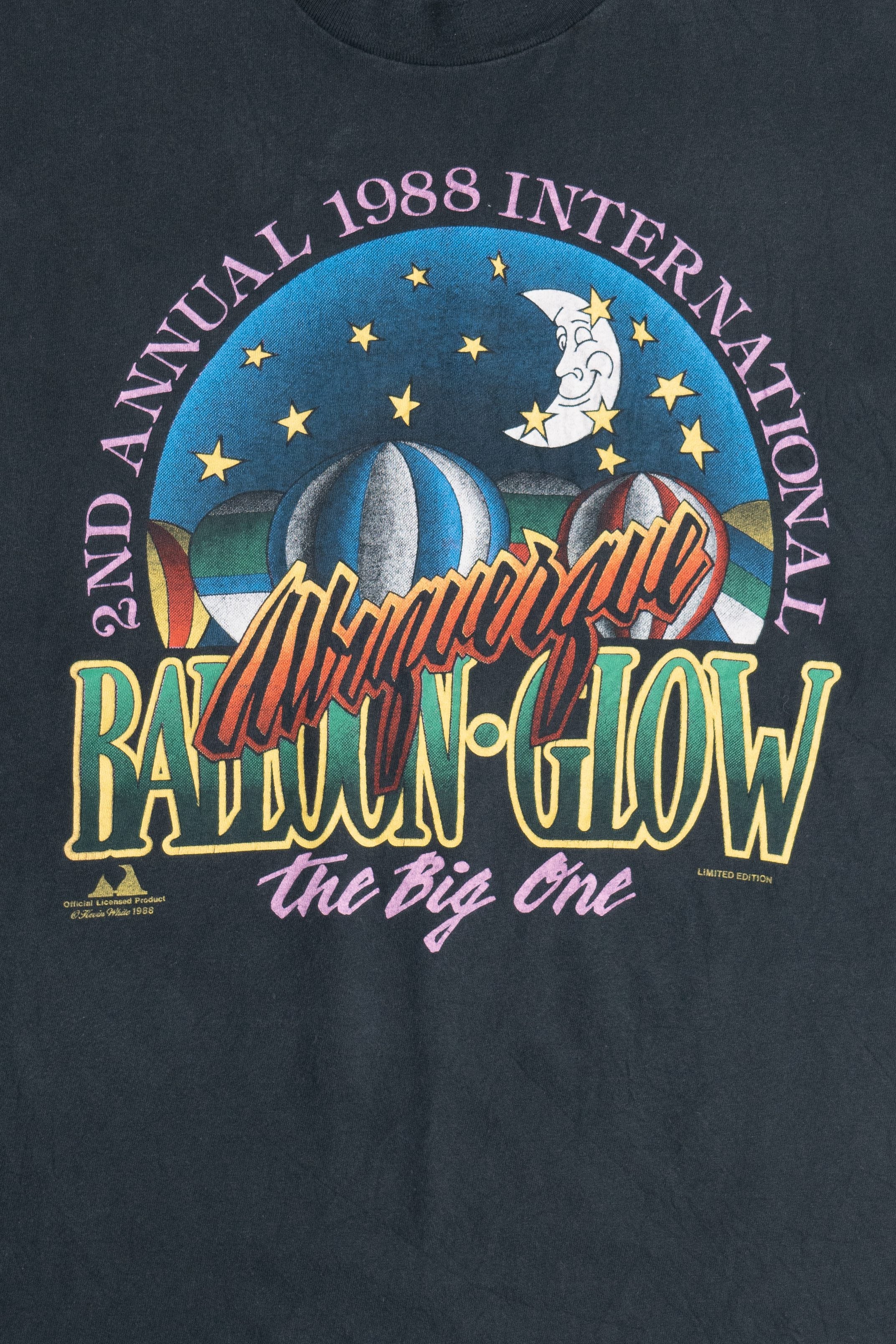 Vintage 1988 Albuquerque "Balloon Glow" Hot Air Balloon Festival T-Shirt (1980s)