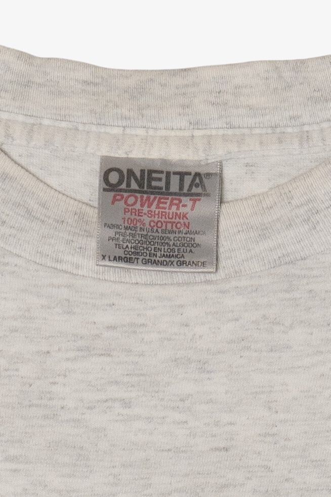 Vintage Exercise Cat Front/Back Single Stitch T-Shirt (1990s)