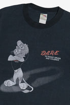 Vintage D.A.R.E. "To Resist Drugs And Violence" Lion Mascot Houston PD T-Shirt (1990s)