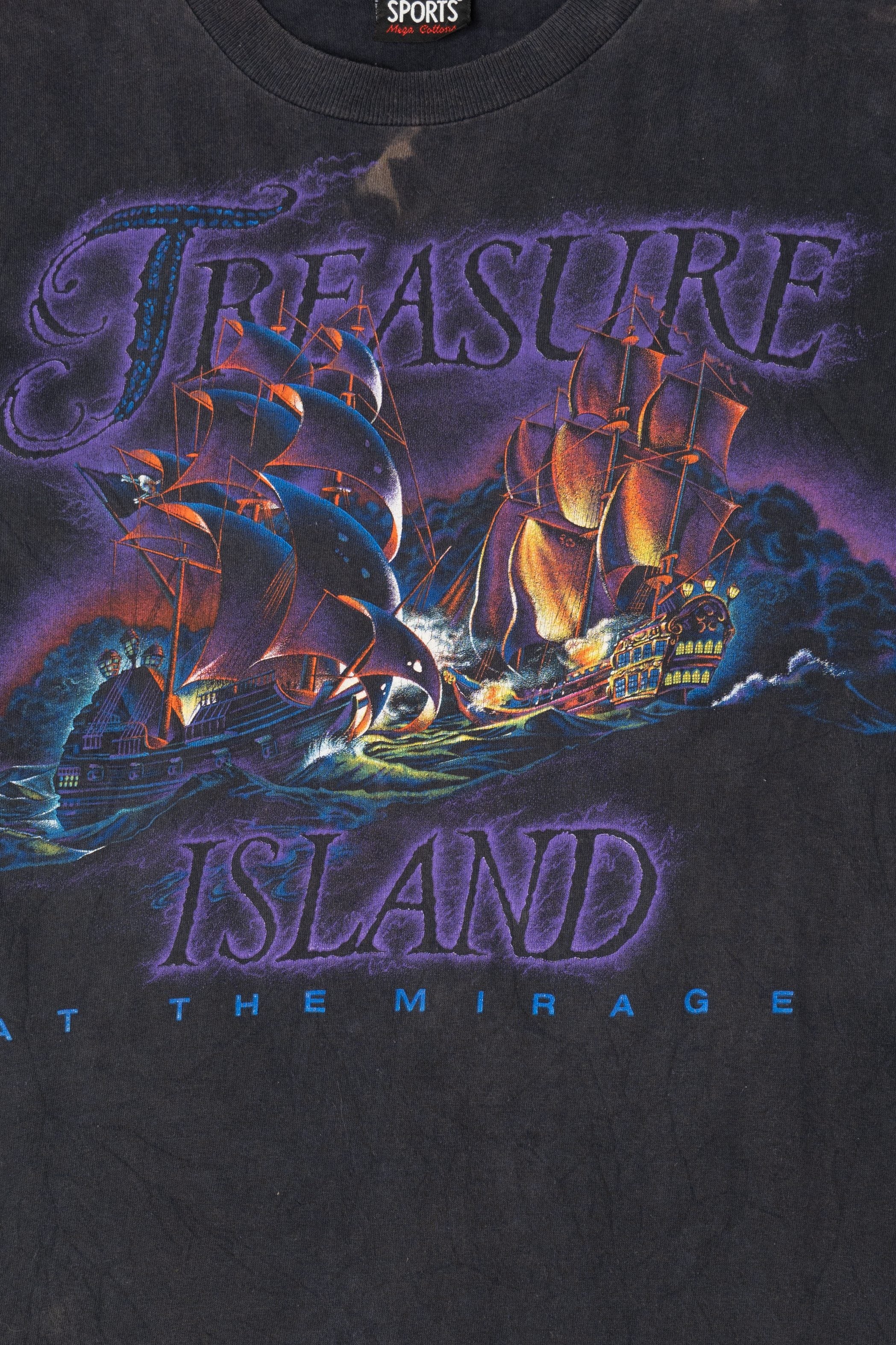 Vintage Distressed Treasure Island At The Mirage T-Shirt (1990s)