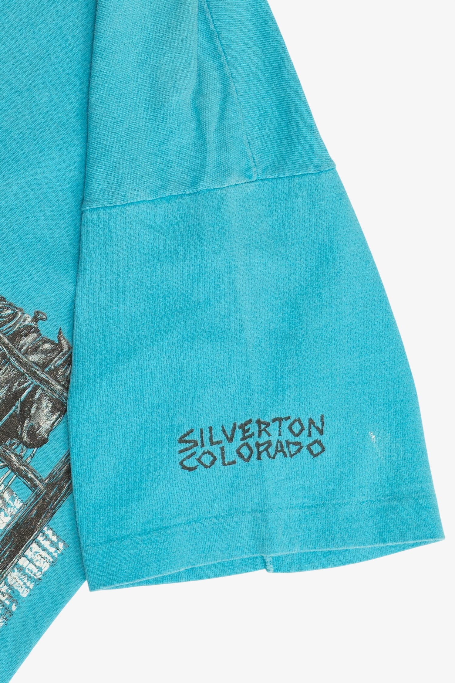 Vintage "Silverton Colorado" Cowboy Horse Ranch Wraparound Print T-Shirt (1990s)