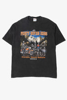 Vintage "The Party Never Ends" Skeletons At Mount Rushmore Sturgis T-Shirt (2000s)