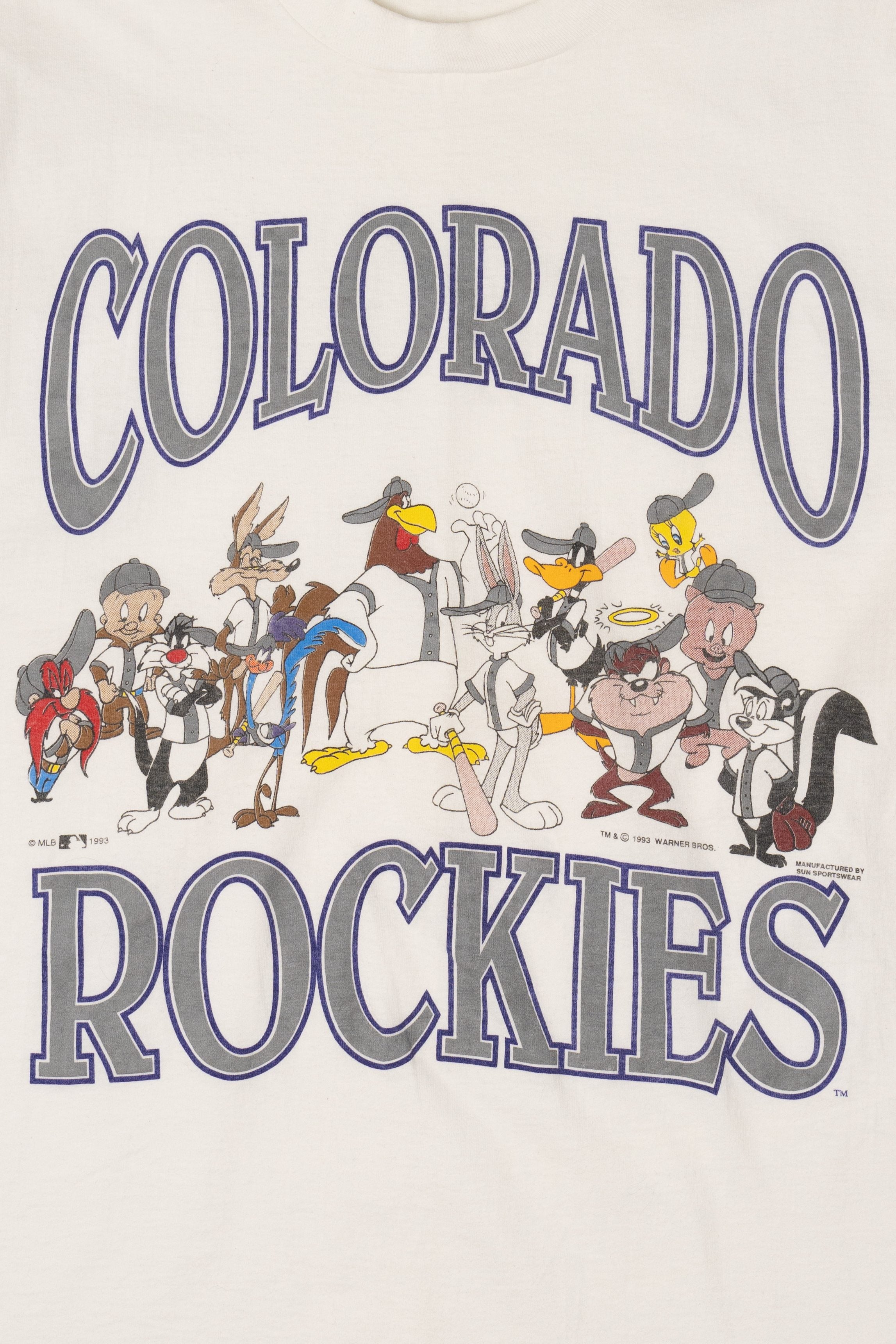 Vintage "Colorado Rockies" Looney Tunes Single Stitch T-Shirt (1990s)