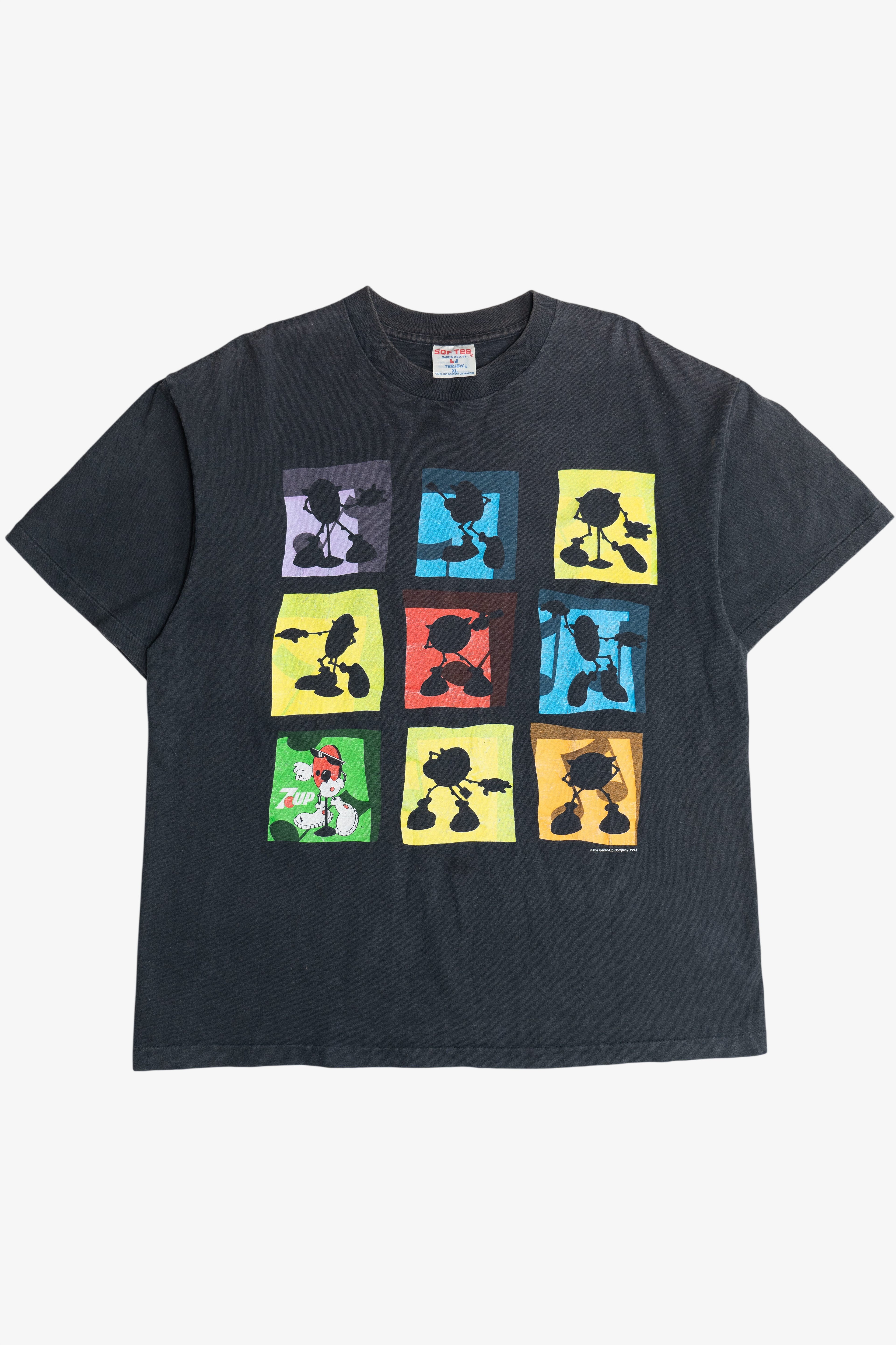 Vintage 7-Up Cool Spot Pop Star Mascot T-Shirt (1990s)