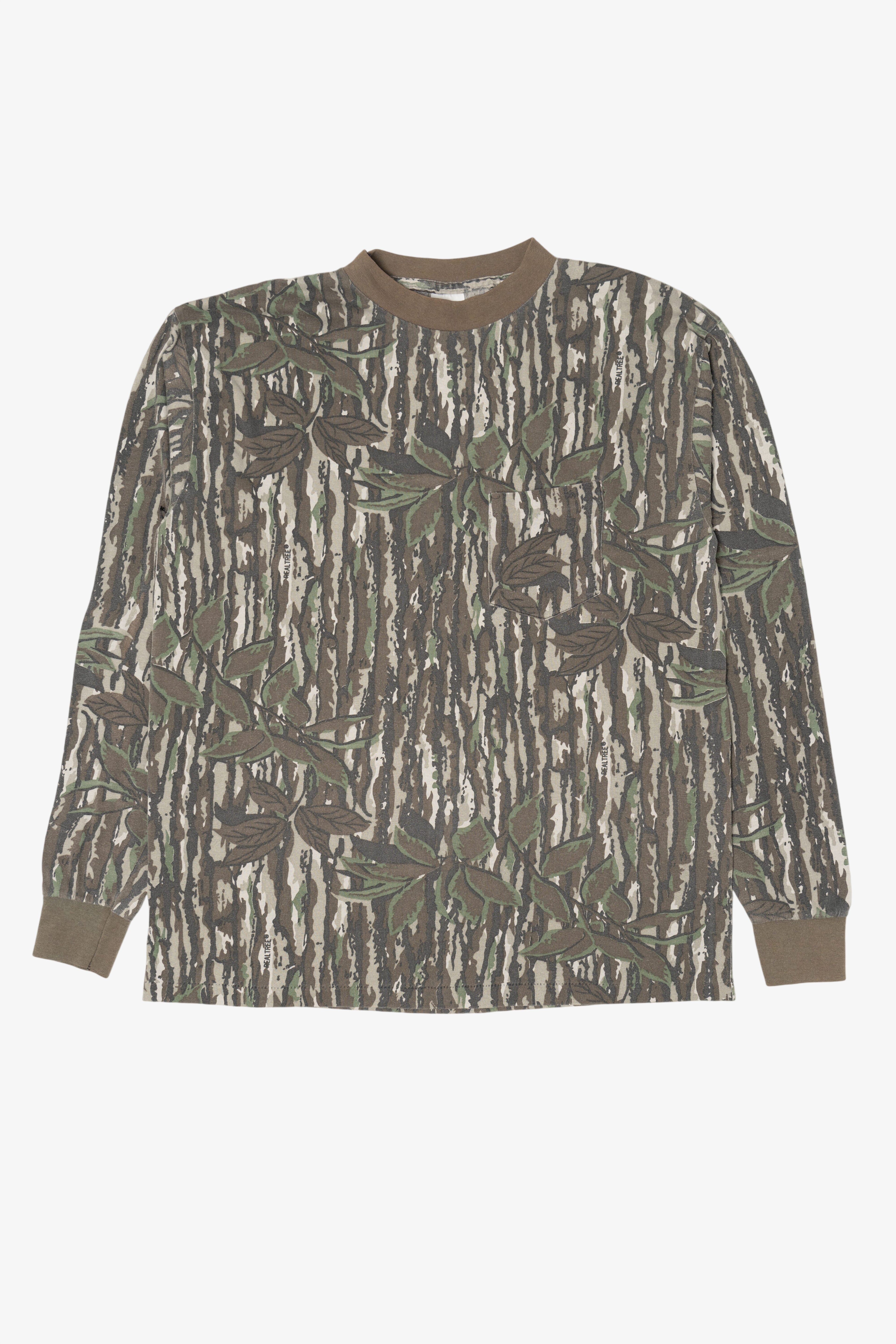 Vintage Camouflage Red Head Long Sleeve T-Shirt (1990s)