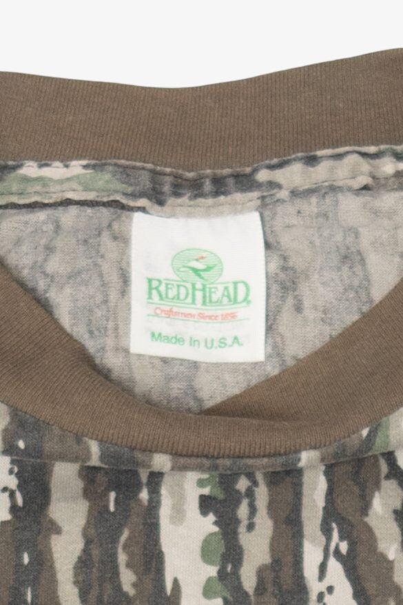 Vintage Camouflage Red Head Long Sleeve T-Shirt (1990s)