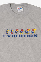 Vintage Kansas University Jayhawks Evolution T-Shirt (2000s)