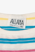 Vintage Allana Striped Sleeveless T-Shirt (1980s)