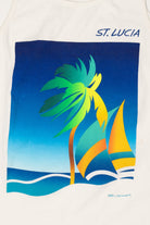 Vintage St. Lucia Island Sailboat Sleeveless T-Shirt (1990s)