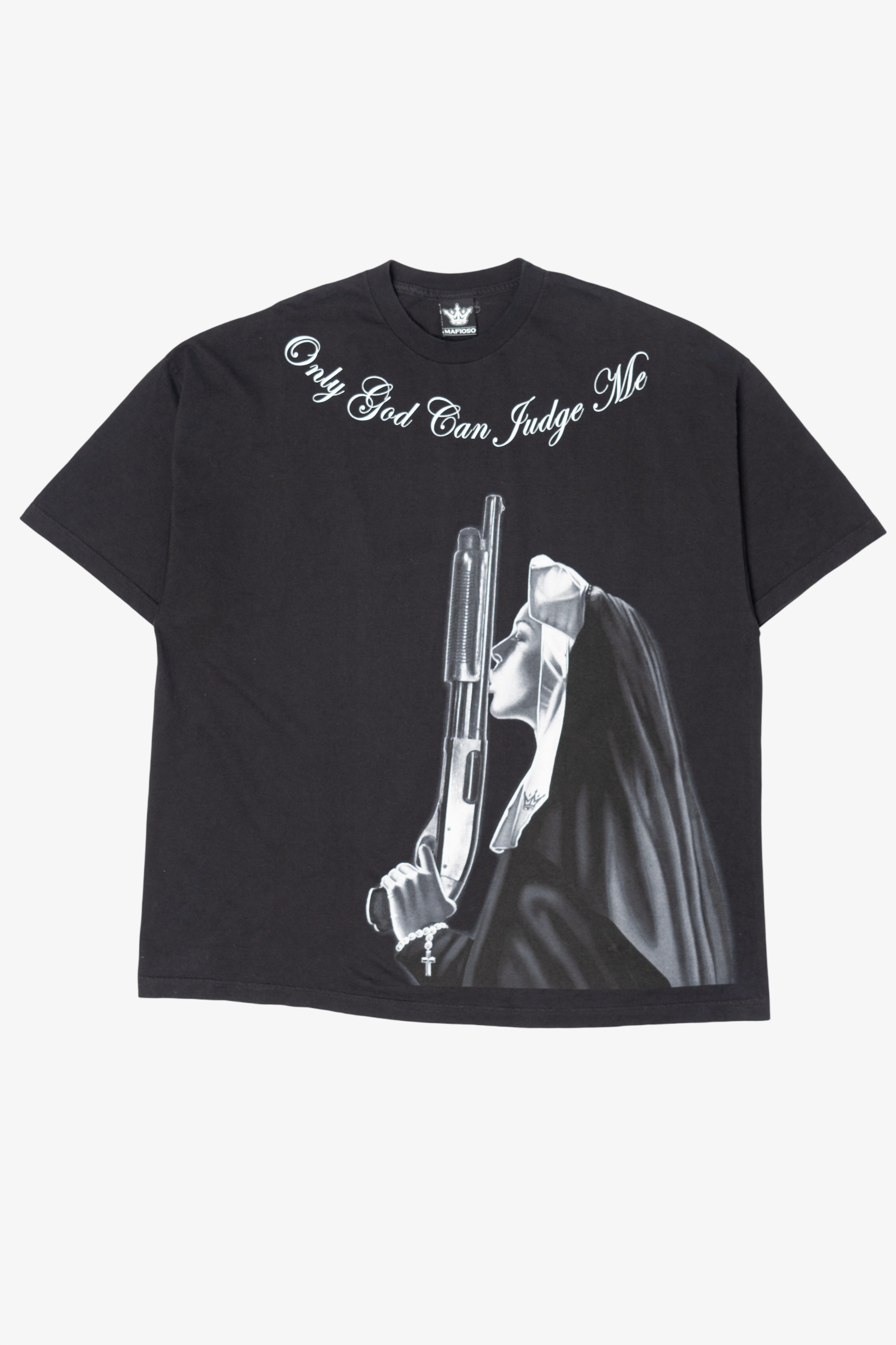 "Only God Can Judge Me" Nun With A Gun T-Shirt